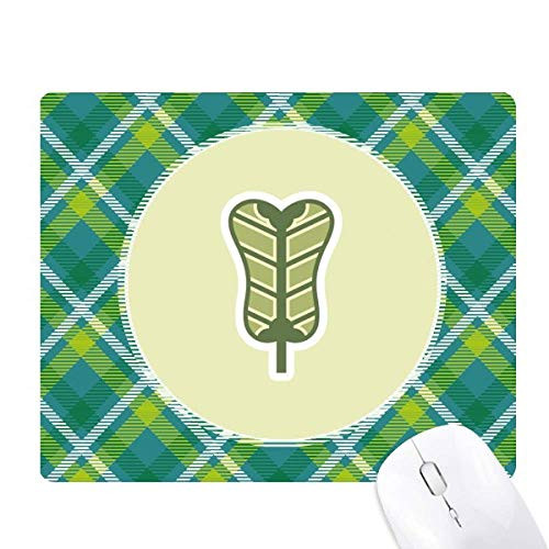 Palmleaf Fan China Pattern Green Lattices Grid Pixel Mouse Pad