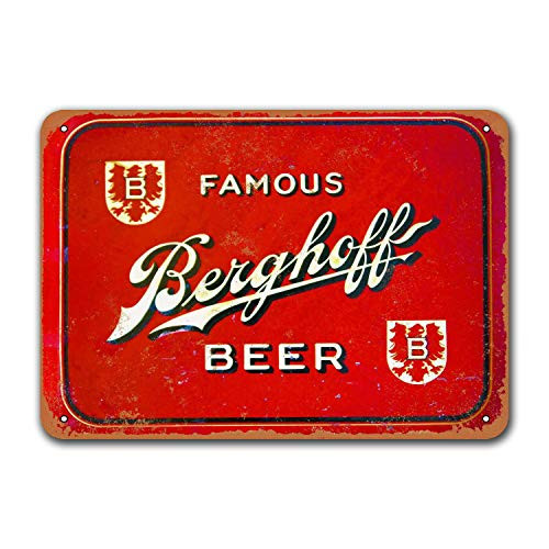 Sisoso Retro Metal Sign Berghoff Beer 2 Bar Tin Beer Signs, Plaque Poster for Bar Cafe Man cave Home Pub Wall Decor 8x12 inch Sisoso Retro Metal Sign Berghoff Beer 2 Bar Tin Beer Signs, Plaque Poster for Bar Cafe Man cave Home Pub Wall Decor 8x12 inch