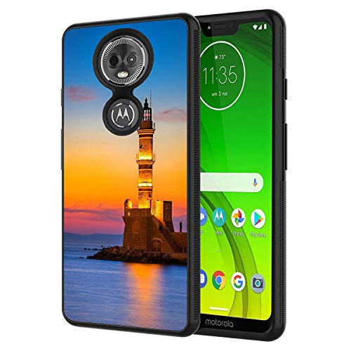 Moto G6 Plus Case, Moto G6 plus Case,Wonderful Sunset at Chania Old Harbour Design Slim Anti-Scratch Shockproof TPU Back Protective Cover Case for Motorola Moto G6 Plus Case