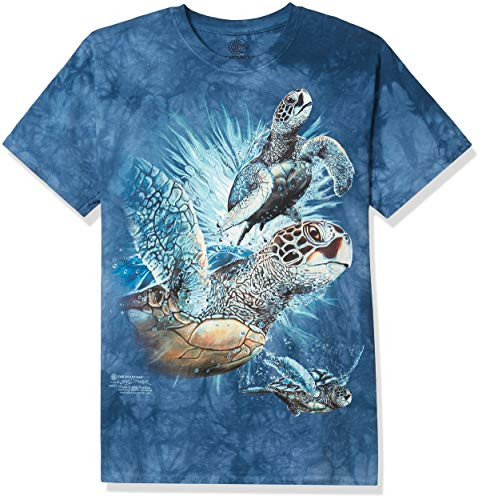 The Mountain Find 9 Sea Trtls Adult T-Shirt, Blue, Small