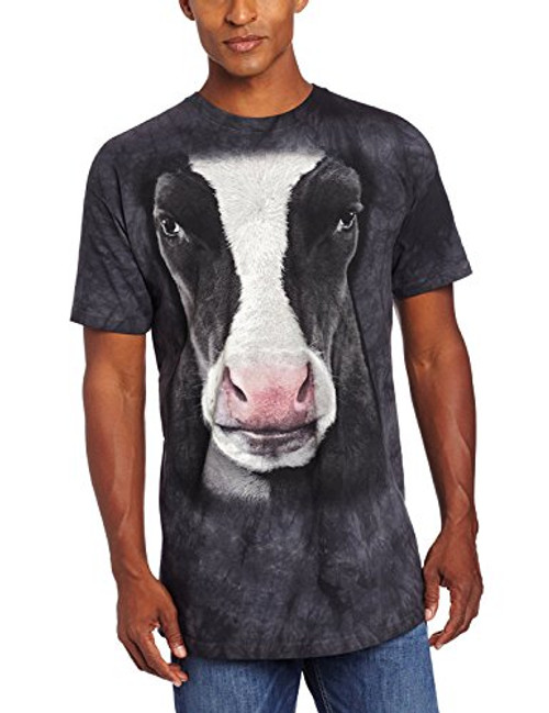 The Mountain Black Cow Face Adult T-Shirt, Black, Medium The Mountain Black Cow Face Adult T-Shirt, Black, Medium