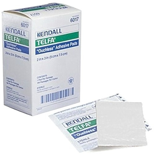 TELFA Ouchless Non-Adherent Dressings - Adhesive, 2" x 3" - 100 Each/Pack