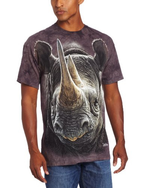 The Mountain Black Rhino Adult T-Shirt, Grey, Medium The Mountain Black Rhino Adult T-Shirt, Grey, Medium