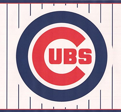 Chicago Cubs MLB Baseball Team Fan Sports Wallpaper Border Modern Design, Roll 15' x 6''