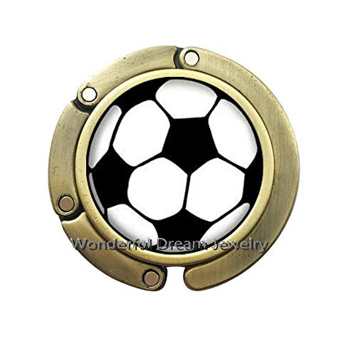 Football Purse Hook, Soccer Purse Hook, Soccer mom Gift, Football Fan Gift, Sports Purse Hook, Soccer Jewellery, Football Jewellery, Football Team?PU155 -Brass- Football Purse Hook, Soccer Purse Hook, Soccer mom Gift, Football Fan Gift, Sports Purse Hook, Soccer Jewellery, Football Jewellery, Football Team?PU155 -Brass-