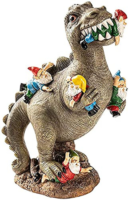 Garden Gnome Statues Dinosaur, Garden Dinosaur Eating Gnomes Statues, Resin Jurassic Dinosaur Eating Gnomes Garden Art Ornament For Indoor Outdoor Lawn Patio Yard Bedroom Decorations -Small- Garden Gnome Statues Dinosaur, Garden Dinosaur Eating Gnomes Statues, Resin Jurassic Dinosaur Eating Gnomes Garden Art Ornament For Indoor Outdoor Lawn Patio Yard Bedroom Decorations -Small-