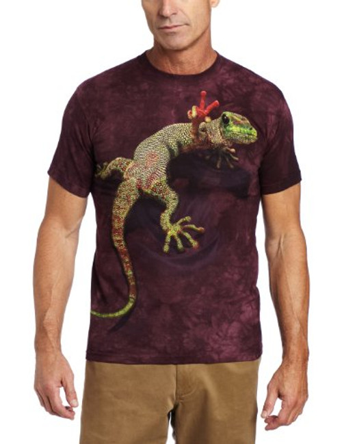 The Mountain Peace Out Gecko Adult T-Shirt, Maroon, Small The Mountain Peace Out Gecko Adult T-Shirt, Maroon, Small