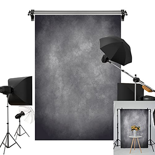 Kate 5x7ft Gray Texture Backdrop Gray Purple Abstract Portrait Headshot Backgrounds for Photoshoot, Photo Video Studio Prop