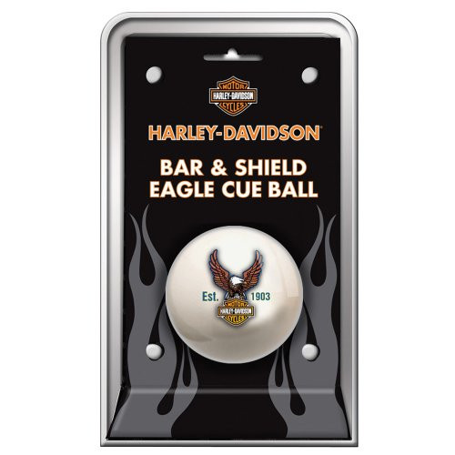 Harley-Davidson Bar  and  Shield Eagle Cue Ball