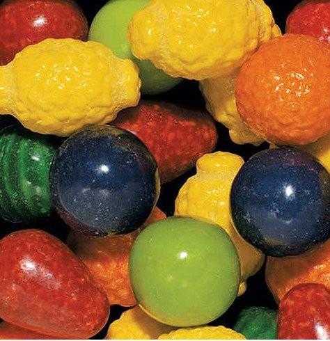 Dubble Bubble Seedling 24mm Gumballs 1 Inch, 1 Pound Approximately 50 Gum Balls.