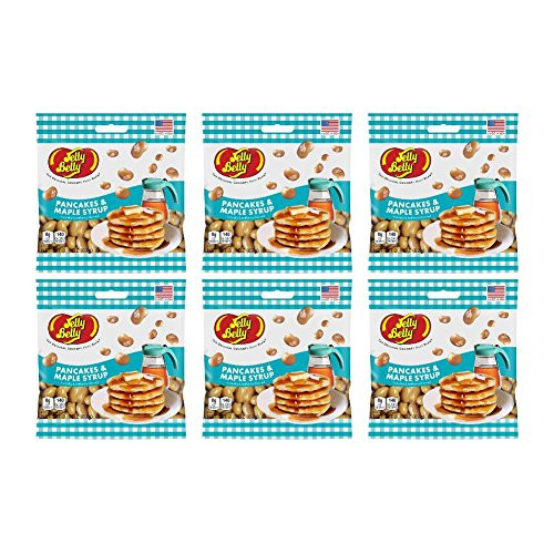 Jelly Belly Pancakes  and  Maple Syrup Grab  and  Go Bag -Pack of 6-