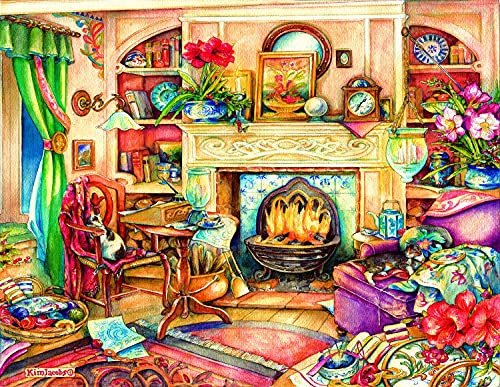 SUNSOUT INC Fireside Embroidery 1000 pc Oversized Pieces Jigsaw Puzzle