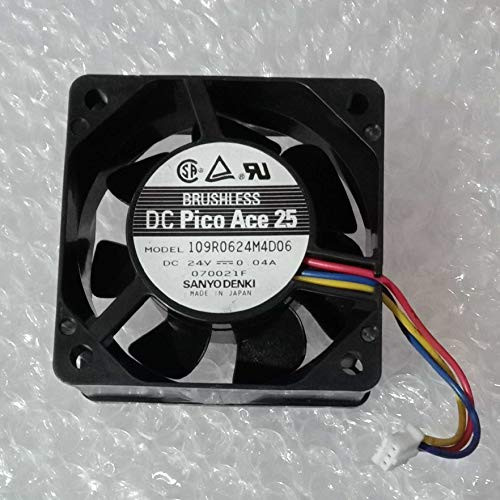 For Sanyo 109R0624M4D06 24V 0.04A 6CM 6025 three-wire inverter silent fan