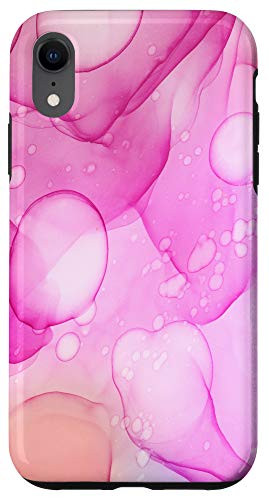 iPhone XR Abstract Pink Purple Orange Ink Case