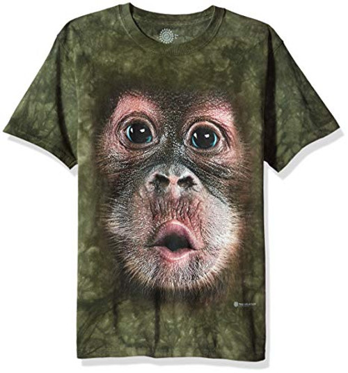 The Mountain Unisex-Adult's Big Face Baby Orangutan, Green, Small The Mountain Unisex-Adult's Big Face Baby Orangutan, Green, Small