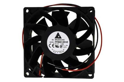 PartsCollection Delta FFB0912EHE 92mmx38mm Extreme High Power Cooling Fan Dual Ball Bearing Fan DC 12V 1.5A Brushless Fan - 110 CFM