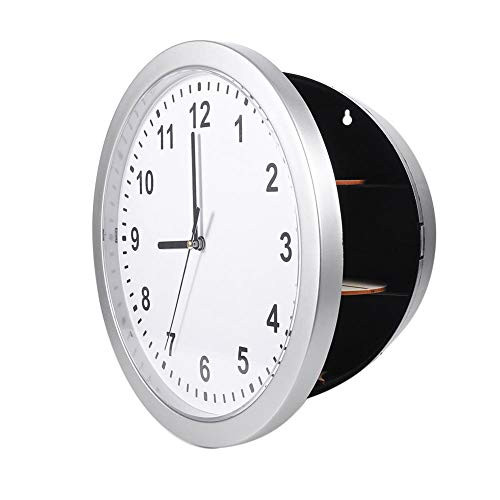 Safe Container Box,Hidden Secret Wall Clock Safe Container Box for Money Stash Jewelry Valuables Cash Storage