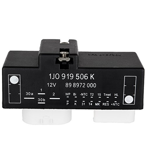 LUJUNTEC Cooling Fan Control Unit Module Relay 1J0919506K Fit for 2000-2006 for TT /2000-2006 for TT Quattro /2000-2008 for VW Beetle /2000-2006 for VW Golf /2000-2005 for VW Jetta