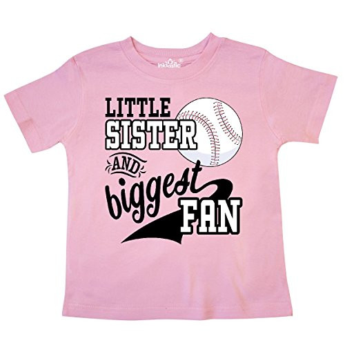 inktastic Little Sister and Biggest Baseball Fan Toddler T-Shirt 5-6 Pink 2a7dd inktastic Little Sister and Biggest Baseball Fan Toddler T-Shirt 5-6 Pink 2a7dd