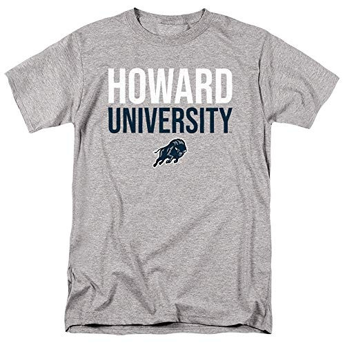 Howard University Official Stacked Unisex Adult T Shirt,Stacked, Medium