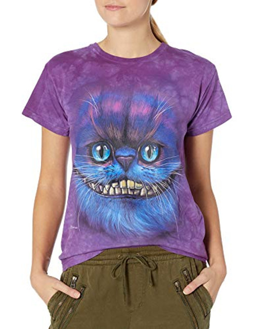 The Mountain Bf Cheshire Cat Adult Woman's T-Shirt, Purple, Large The Mountain Bf Cheshire Cat Adult Woman's T-Shirt, Purple, Large