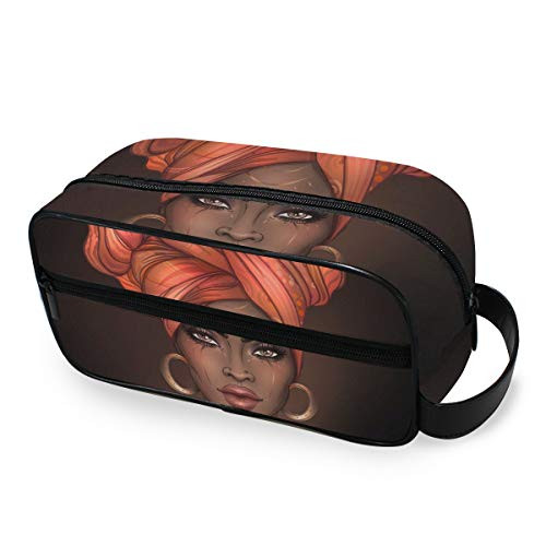 Travel Toiletries Bag Multifunction Portable Toiletry African American Pretty Woman Cosmetic Makeup Bag Pouch Case Organizer for Woman Adults Travel Toiletries Bag Multifunction Portable Toiletry African American Pretty Woman Cosmetic Makeup Bag Pouch Case Organizer for Woman Adults