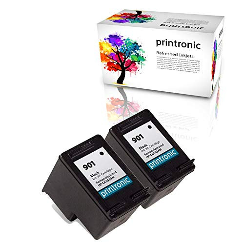 Printronic Remanufactured Ink Cartridge Replacement for HP 901 CC653AN -2 Black-