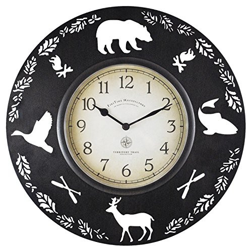 FirsTime 10034 Lodge Collection Wall Clock Aged Brown