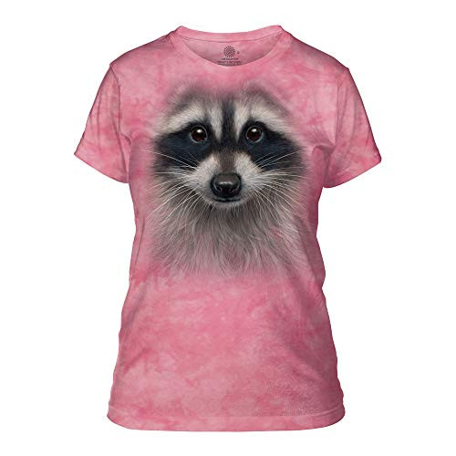 The Mountain Women's Raccoon Face Apparel, Pink, Large