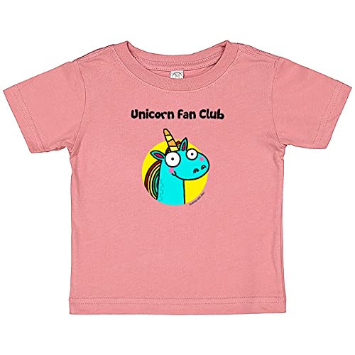 inktastic Unicorn Fan Club Baby T-Shirt 12 Months Mauve - Flossy and Jim 2aaa7