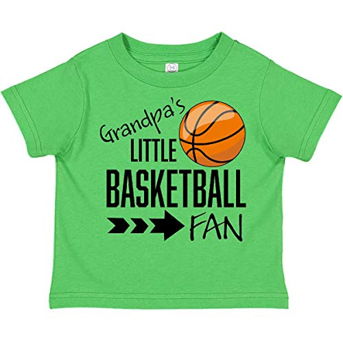 inktastic Grandpa's Little Basketball Fan Toddler T-Shirt 3T Apple Green 31b10