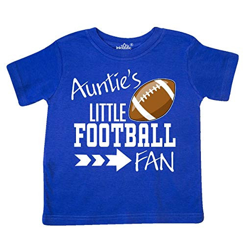 inktastic Auntie's Little Football Fan Toddler T-Shirt 7 Royal Blue 31b1b inktastic Auntie's Little Football Fan Toddler T-Shirt 7 Royal Blue 31b1b