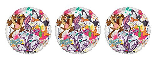 3 The Looney Tunes Show 18" Mylar Balloons - Bugs Bunny, Taz & Daffy Duck