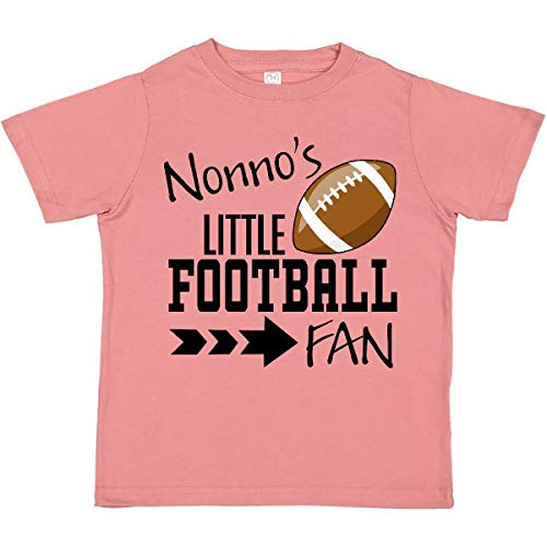 inktastic Nonno's Little Football Fan Toddler T-Shirt 4T Mauve 31b2e