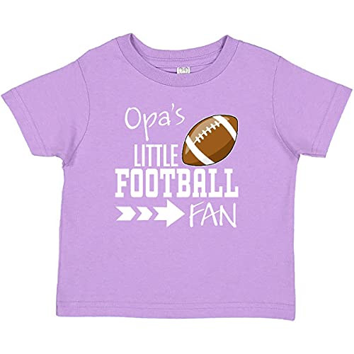inktastic Opa's Little Football Fan Baby T-Shirt 12 Months Lavender Purple 31b2f