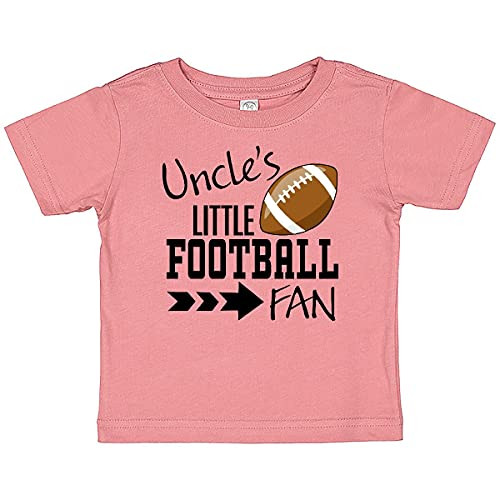 inktastic Uncle's Little Football Fan Baby T-Shirt 12 Months Mauve 31b38
