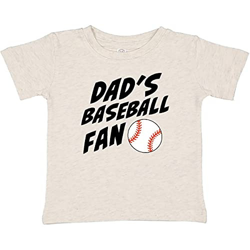 inktastic Dad's Baseball Fan Baby T-Shirt 24 Months Retro Heather Natural 351db
