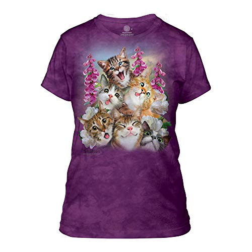 The Mountain Women's Kittens Selfie Apparel, Purple, Medium