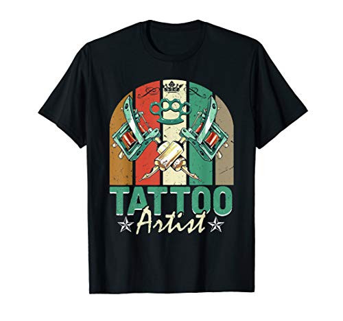 Vintage Tattoo Artist Funny Tattoo Machine Addicted To Ink T-Shirt