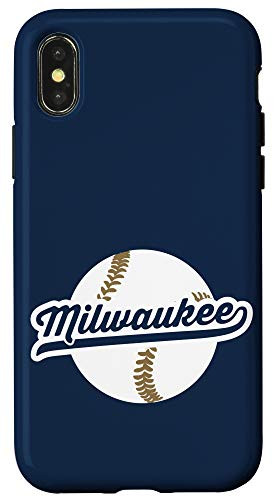iPhone X/XS Milwaukee Baseball Team Sports Fan Vintage Design Case