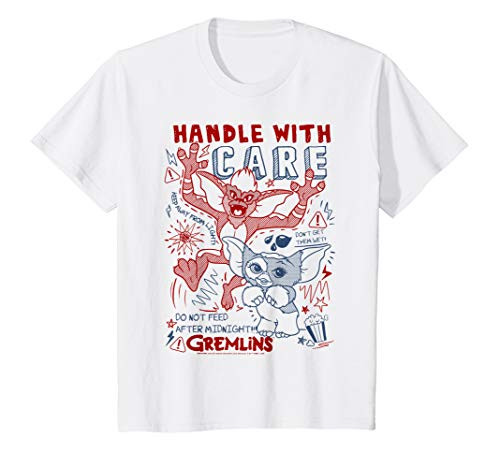 Kids Gremlins Handle With Care Sketch T-Shirt