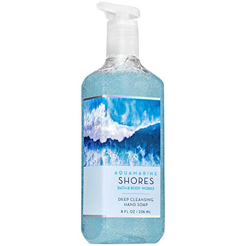 Bath and Body Works AQUAMARINE SHORES Deep Cleansing Hand Soap 8 Fluid Ounce -2019 Edition-