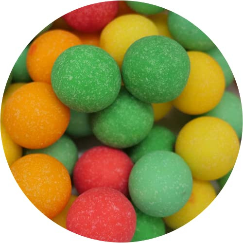 Bubble King Gumballs Bulk Bags Gumball Machine Sized 1 inch gumballs -Shivers Sour, 1 lb Bag-