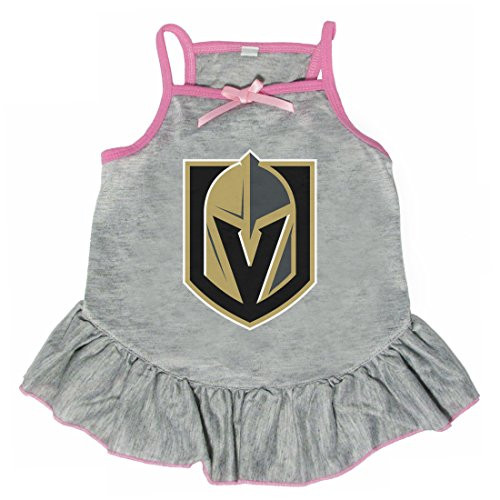Littlearth NHL Vegas Golden Knights Pet Dress, Extra Small Littlearth NHL Vegas Golden Knights Pet Dress, Extra Small