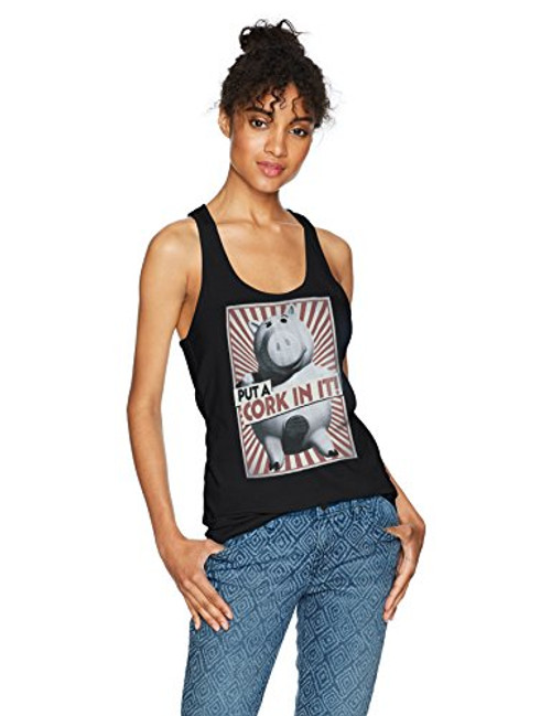 Fifth Sun Junior's Toy Story Cork It Piggy Graphic Racerback Tank Top, Black, X-Large Fifth Sun Junior's Toy Story Cork It Piggy Graphic Racerback Tank Top, Black, X-Large
