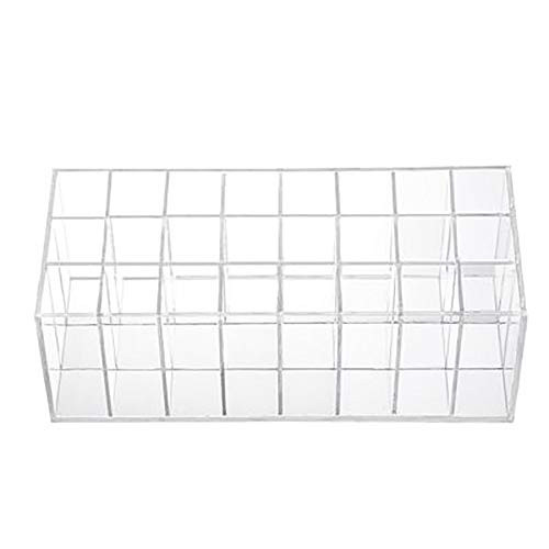 Acrylic Lip Gloss Holder 24 Slots Lipstick Box Display Stand Sundry Storage Box Cosmetic Makeup Organizer Holder