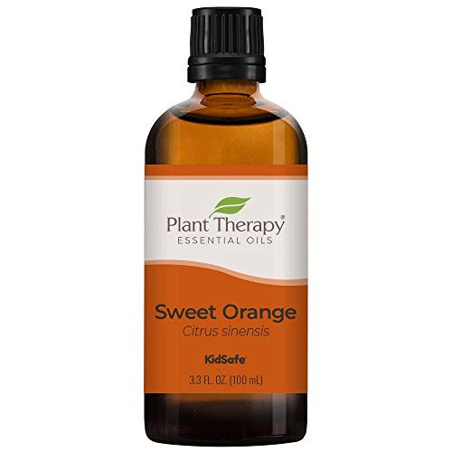 Plant Therapy Sweet Orange Organic Essential Oil 100 percent Pure, USDA Certified Organic, Undiluted, Natural Aromatherapy, Therapeutic Grade 100 mL -3.3 oz- Plant Therapy Sweet Orange Organic Essential Oil 100 percent Pure, USDA Certified Organic, Undiluted, Natural Aromatherapy, Therapeutic Grade 100 mL -3.3 oz-