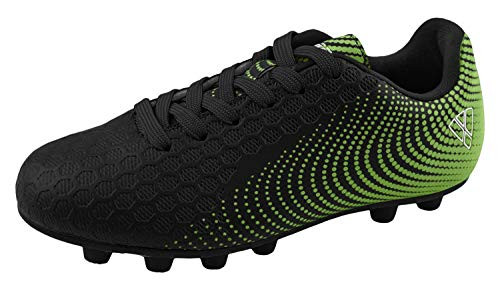 Vizari Stealth FG Soccer-Shoes -4.5 M US Big Kid, Black/Green-