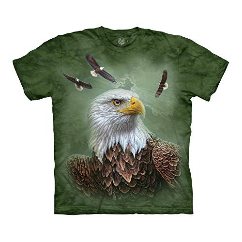 The Mountain unisex adult Guardian Eagle T Shirt, Green, XX-Large US The Mountain unisex adult Guardian Eagle T Shirt, Green, XX-Large US