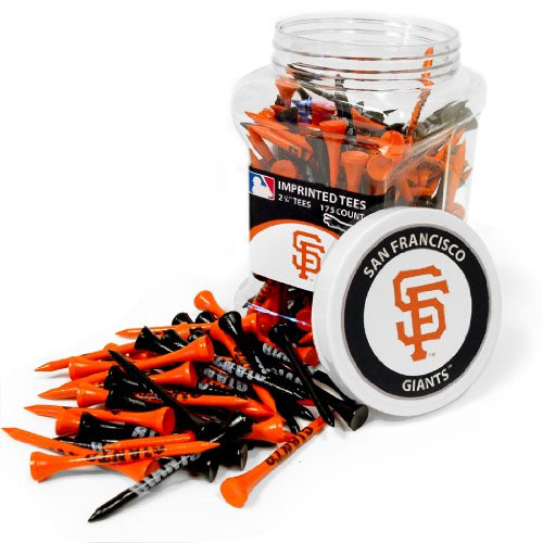 Team Golf MLB San Francisco Giants 2-3/4" Golf Tees, 175 Pack, Regulation Size, Multi Team Colors